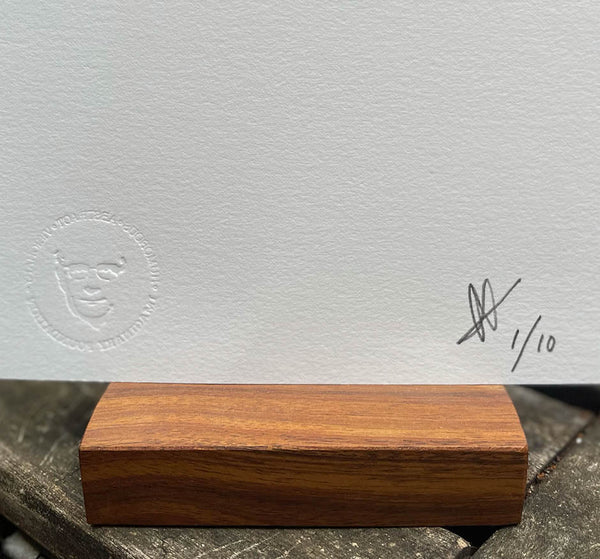 COSMIC SWELL 7"x7" ART PRINT FRAMED