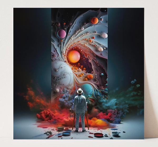 PAINT EXPLOSION  7"x7" ART PRINT