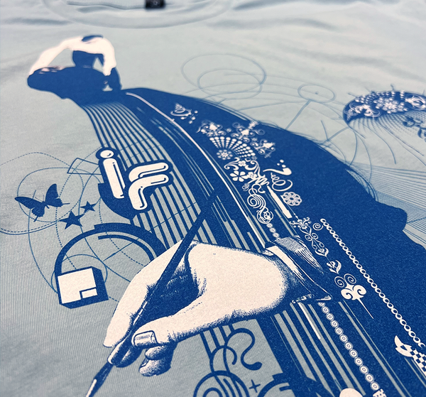 Anniversary Golden Diagram Men's T. Pale Blue