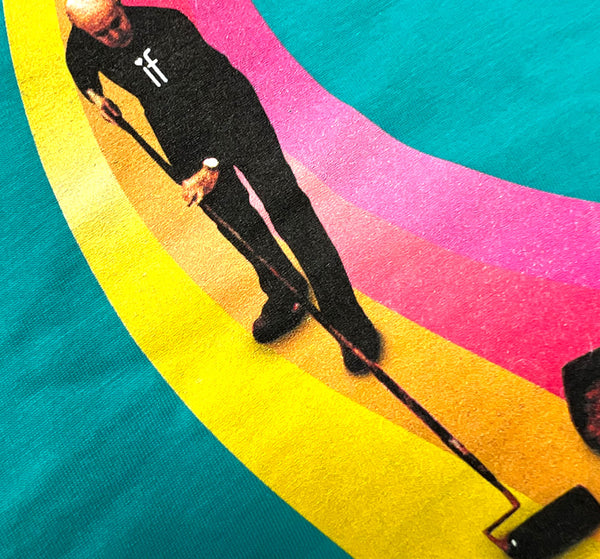 Anniversary Ribbon Men's T shirt  Teal