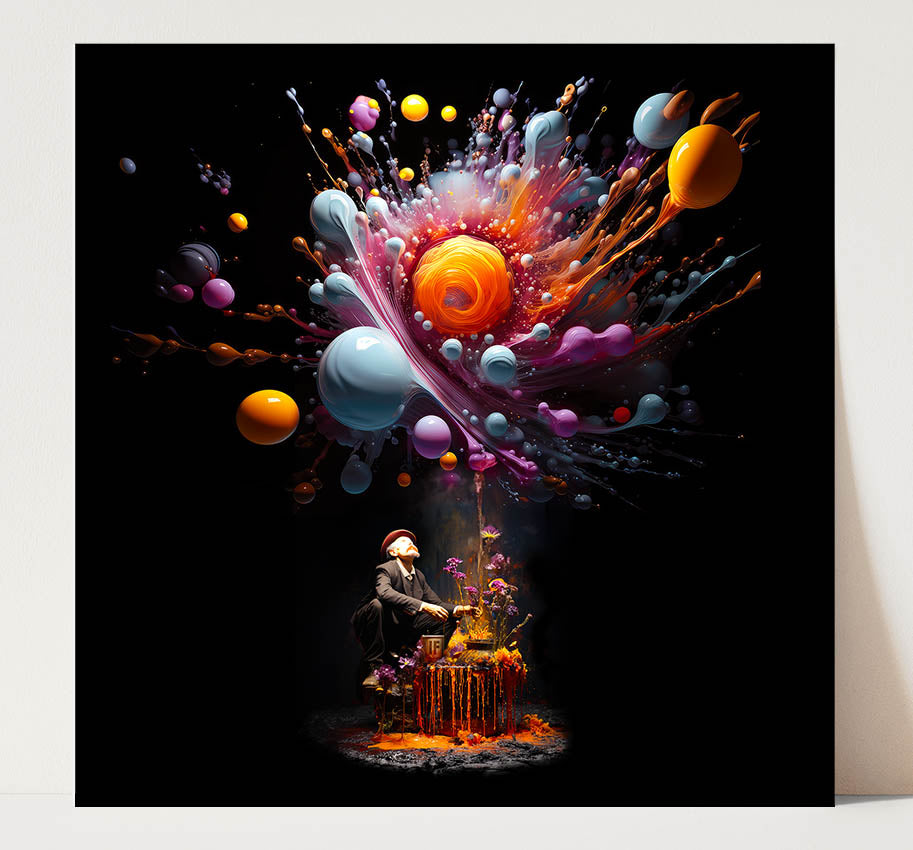 Explosion Fantastiqué  7"x7" Art Print