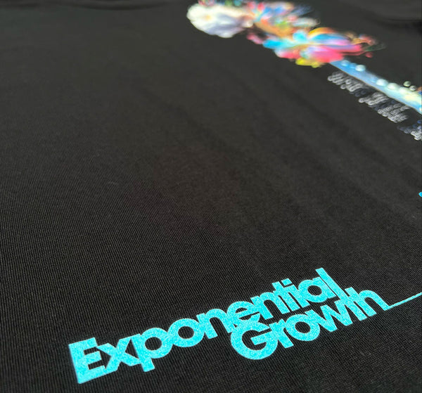 Exponential Growth Womens T Black