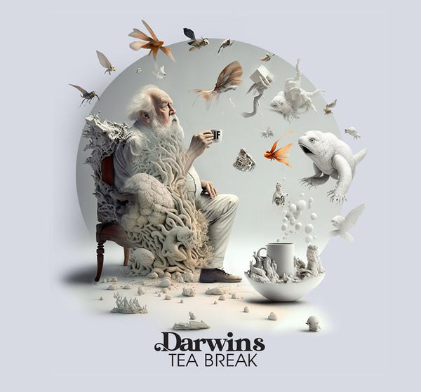 Darwins Tea Break Grey 16" X 20" Art Print